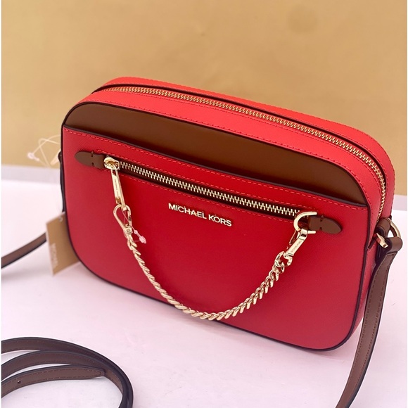 MICHAEL KORS LARGE EAST WEST ZIP CHAIN CROSSBODY - Picture 4 of 12